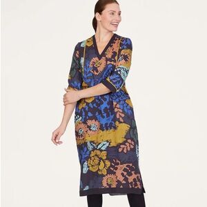 NEW Thought 100% Lyocell Nell Abstract Artsy Butterfly Mdi Dress Size 10